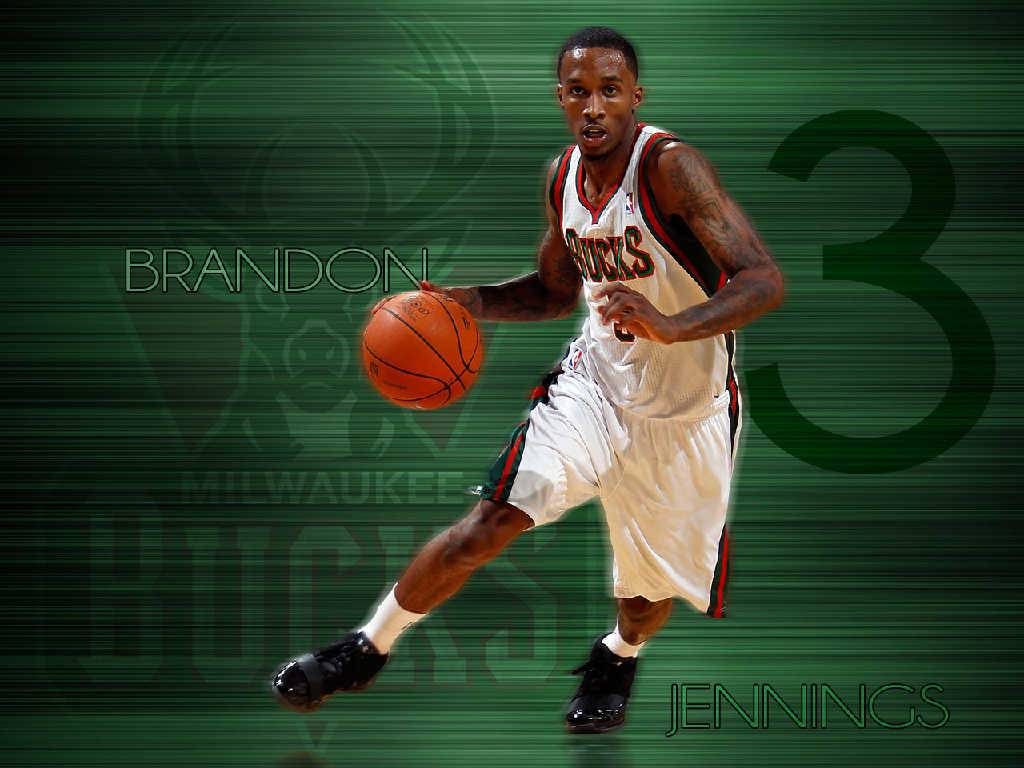 Brandon Jennings Green Wallpaper Milwaukee Bucks