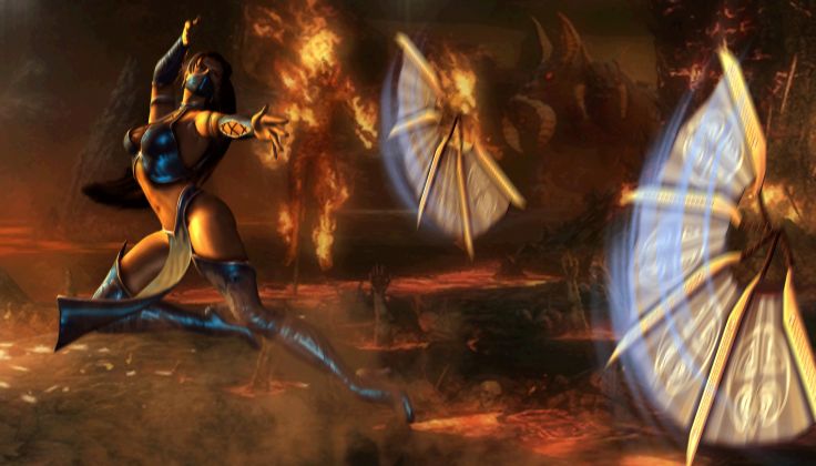 Mortal Kombat Skarlet Games Girls Fantasy warrior weapon wallpaper