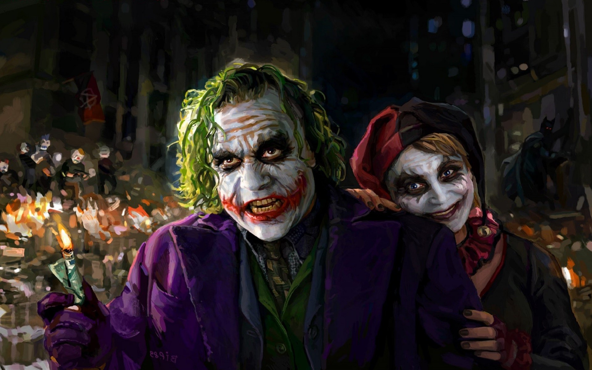 Harley Quinn Joker Dc Ics Artwork Batman Wallpaper