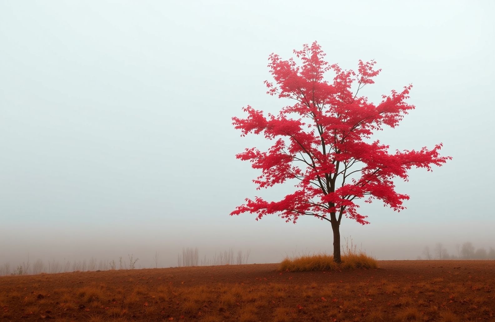 Red Tree Wallpaper