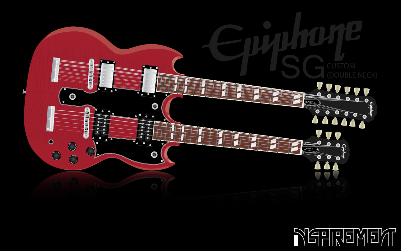 EpiPhone Sg Double Neck By Inspirement