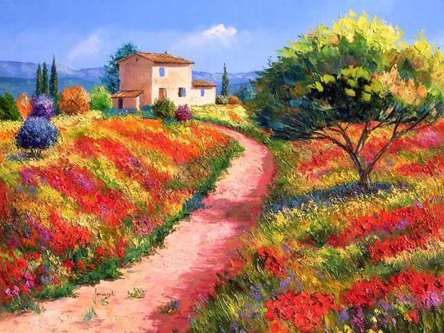 Provencal Bastide Beautiful Provence Landscape Paintings