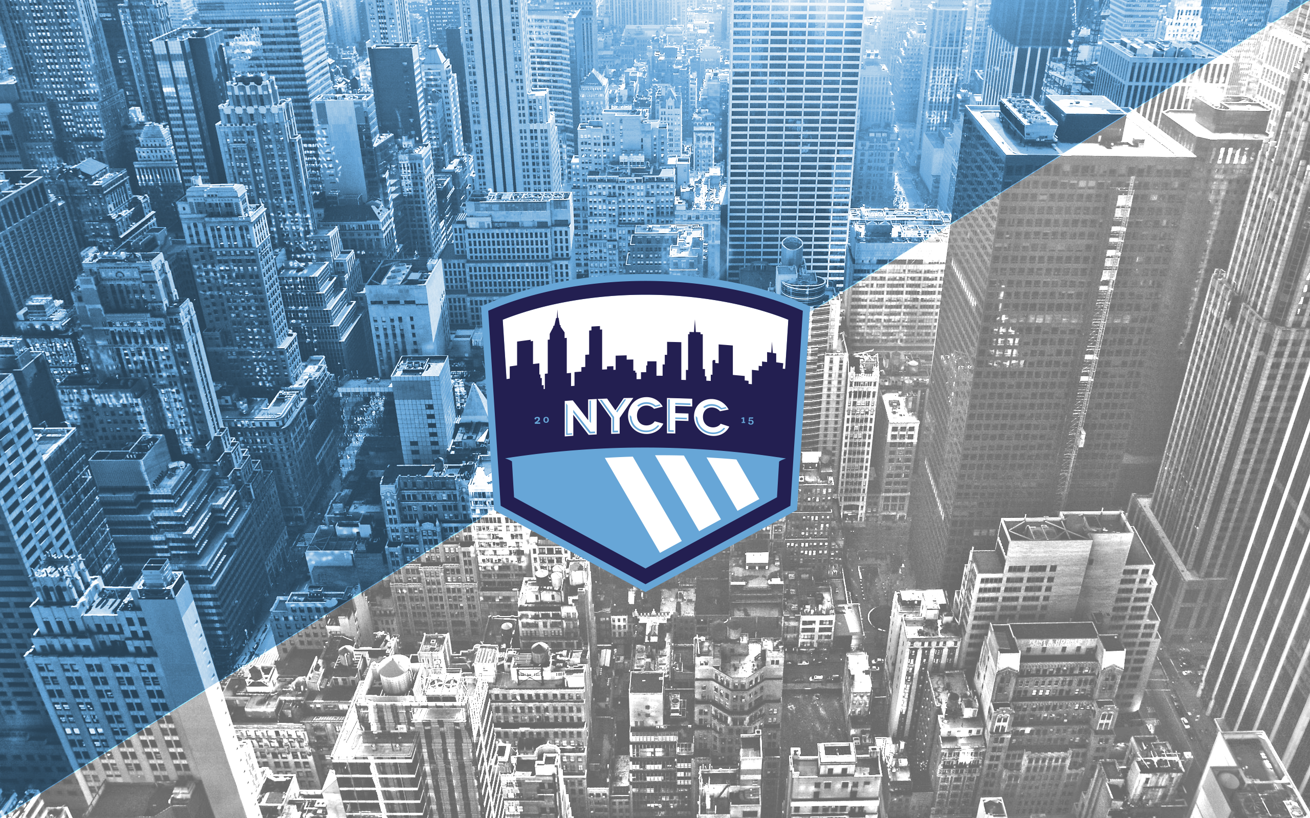 New York City Fc Mls Team Logo Wallpaper In Soccer