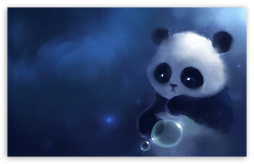 Sad Panda Painting HD desktop wallpaper Widescreen High Definition 510x330