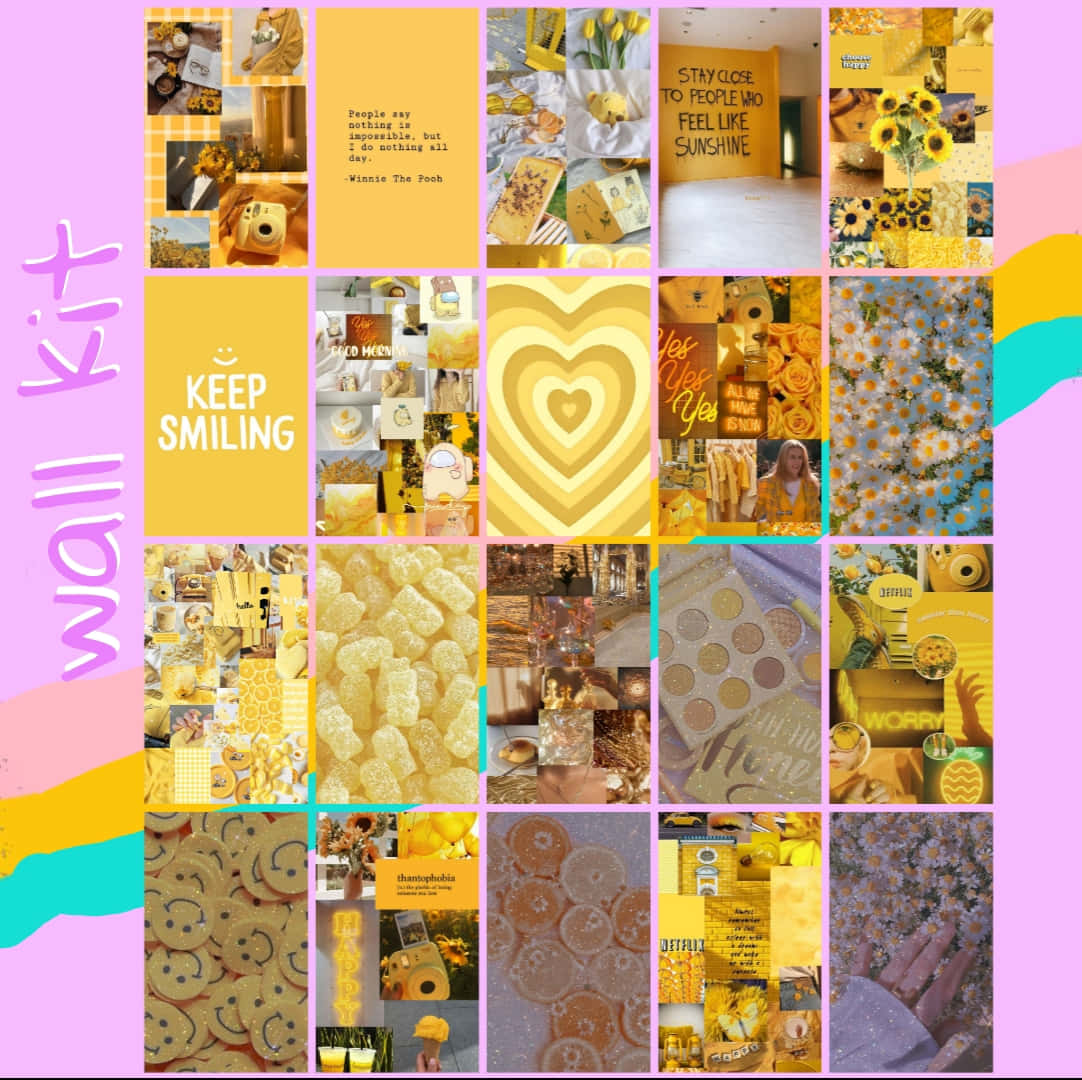 A Bright Yellow Aesthetic Wallpaper