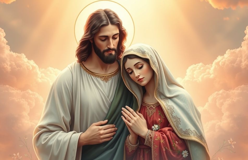 Jesus Christ Mother Mary Wallpaper