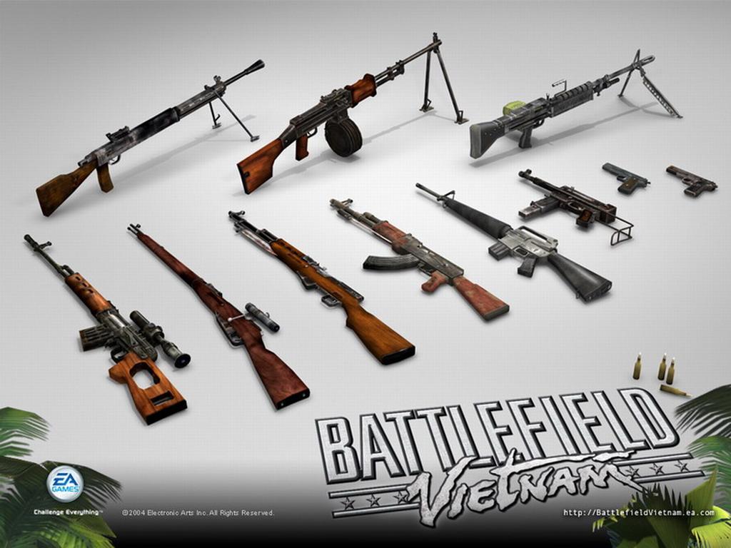 Armas do Jogo Battlefield Vietnam Wallpaper Download