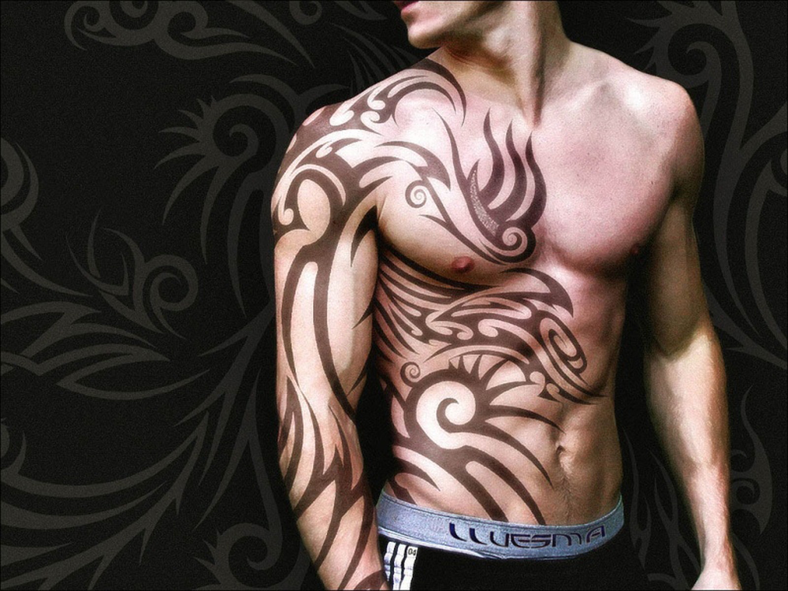 Cool Male Body Tattoo Wallpaper Photos With