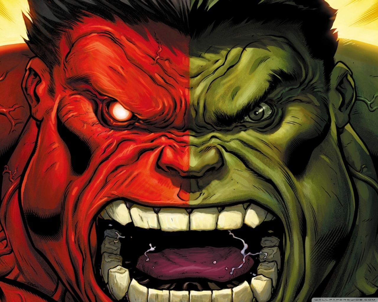 Red Hulk Vs Green 4k HD Desktop Wallpaper For Ultra