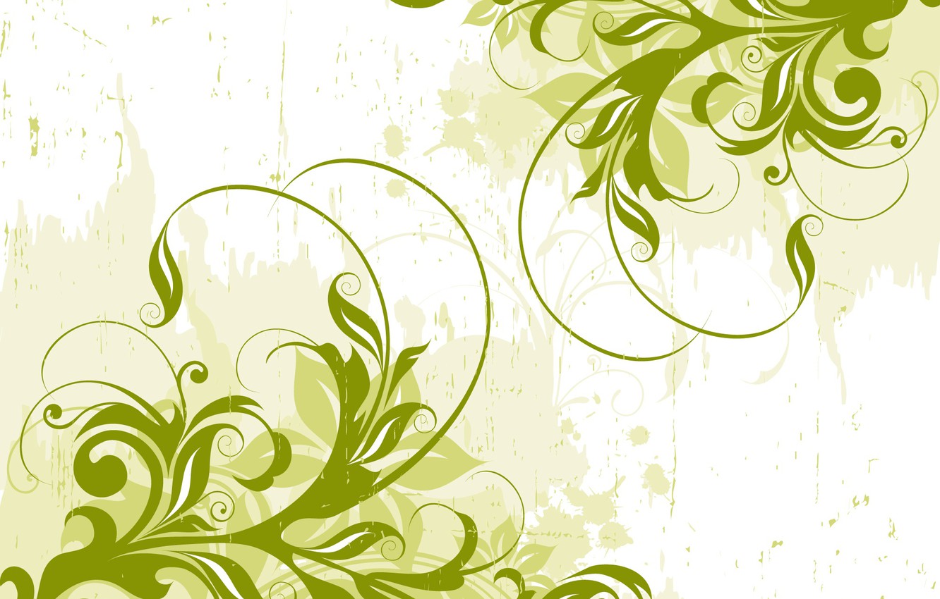 Wallpaper Abstract Green Design Background Vector Image For