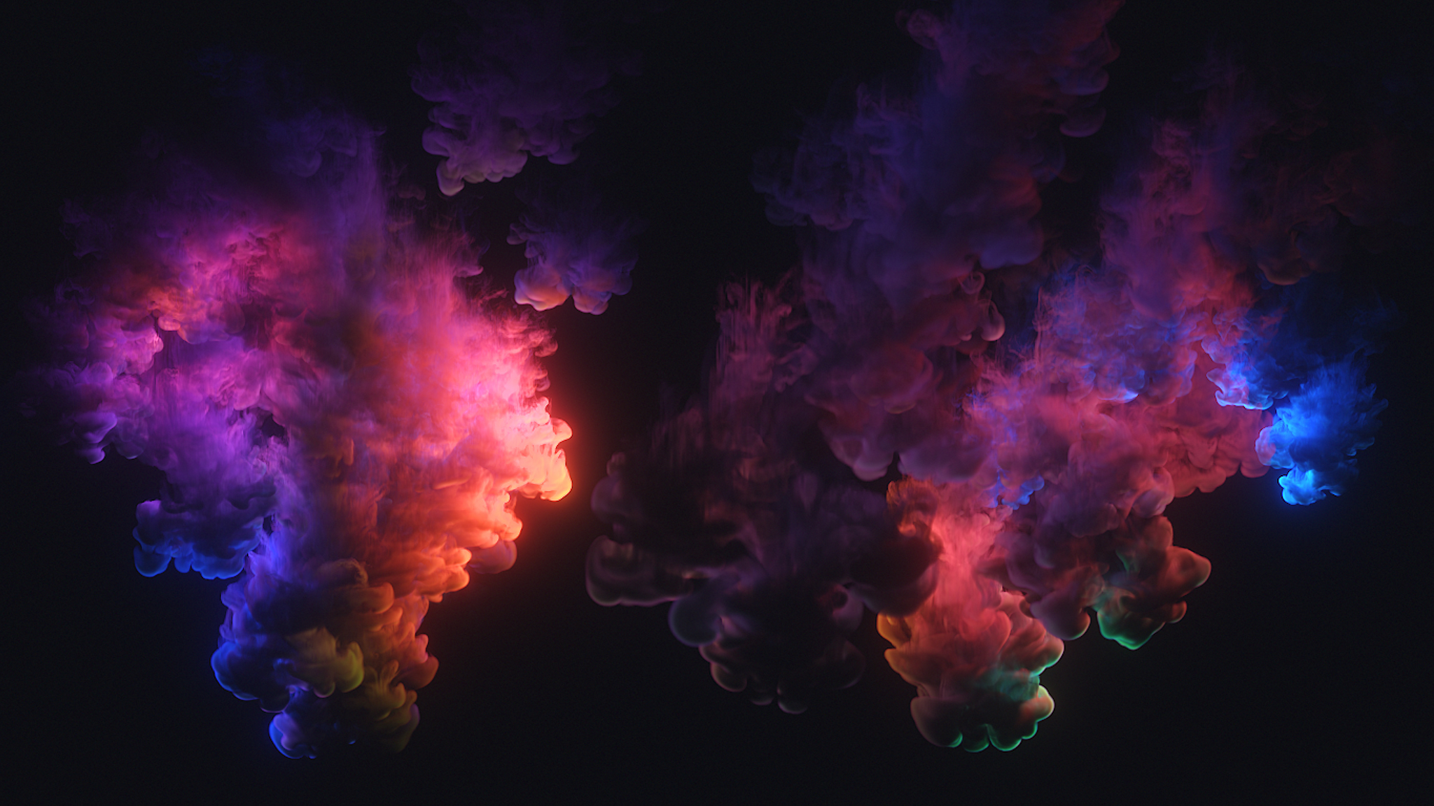 Colorful Smoke Wallpaper