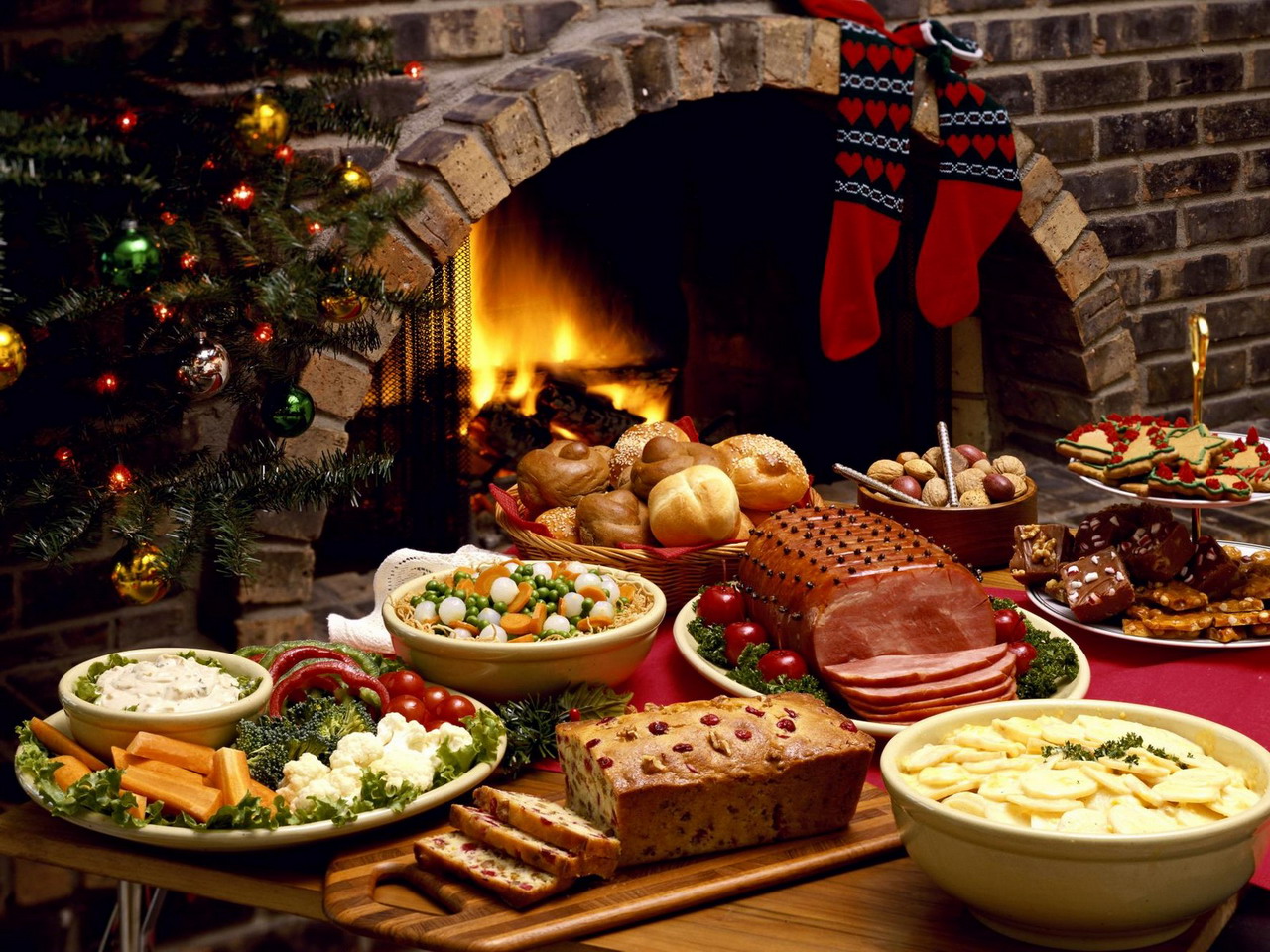 Christmas Eve Dinner Wallpaper For Android Live
