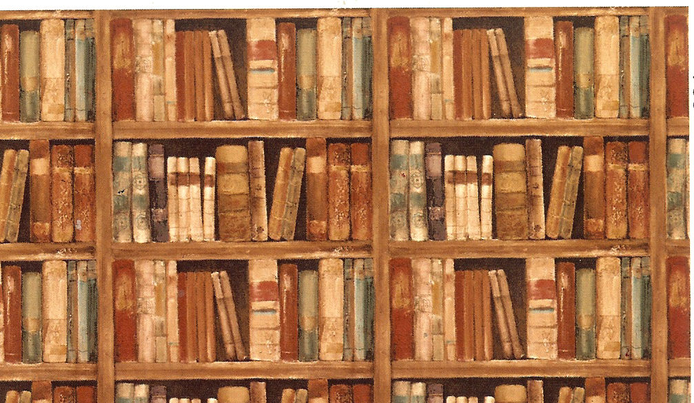 Antique Library Wallpaper Books