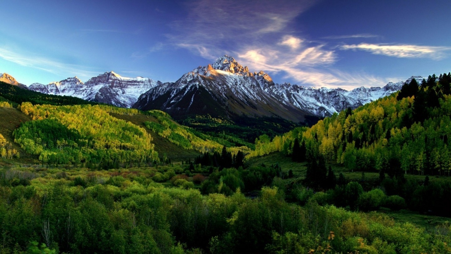Colorado Mountains On Spring Morning HD Hintergrundbilder