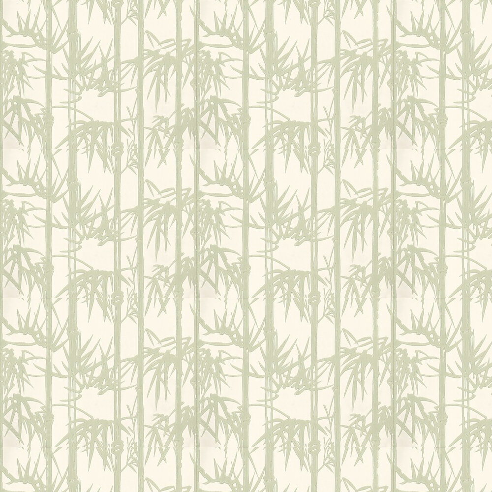 Bamboo By Farrow Ball Green Cream Wallpaper Direct