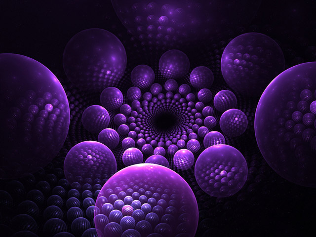 Ball Balls Geometric Purple Abstract Splendid Wallpaper