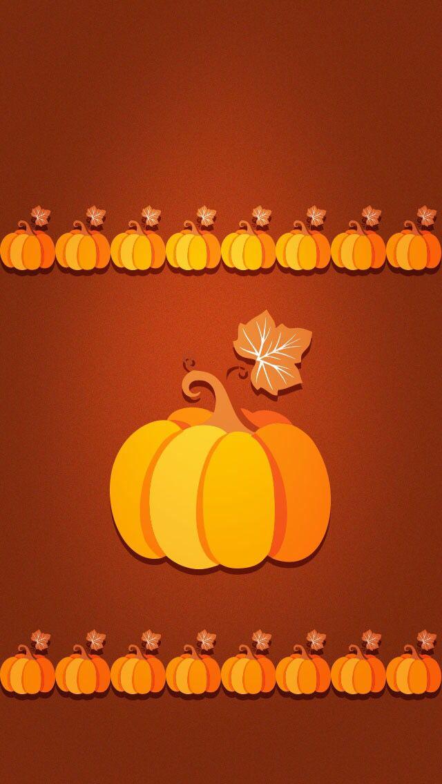Pumpkin iPhone Wallpaper Fall Thanksgiving