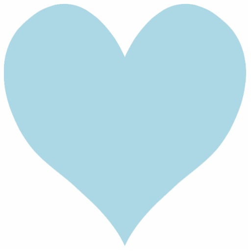 Light Blue Heart Background Cute Acrylic