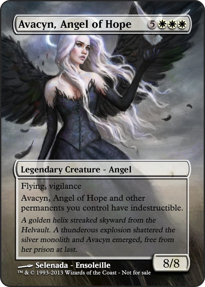 Magic The Gathering Avacyn Angel Of Hope By Asliceofunagi On