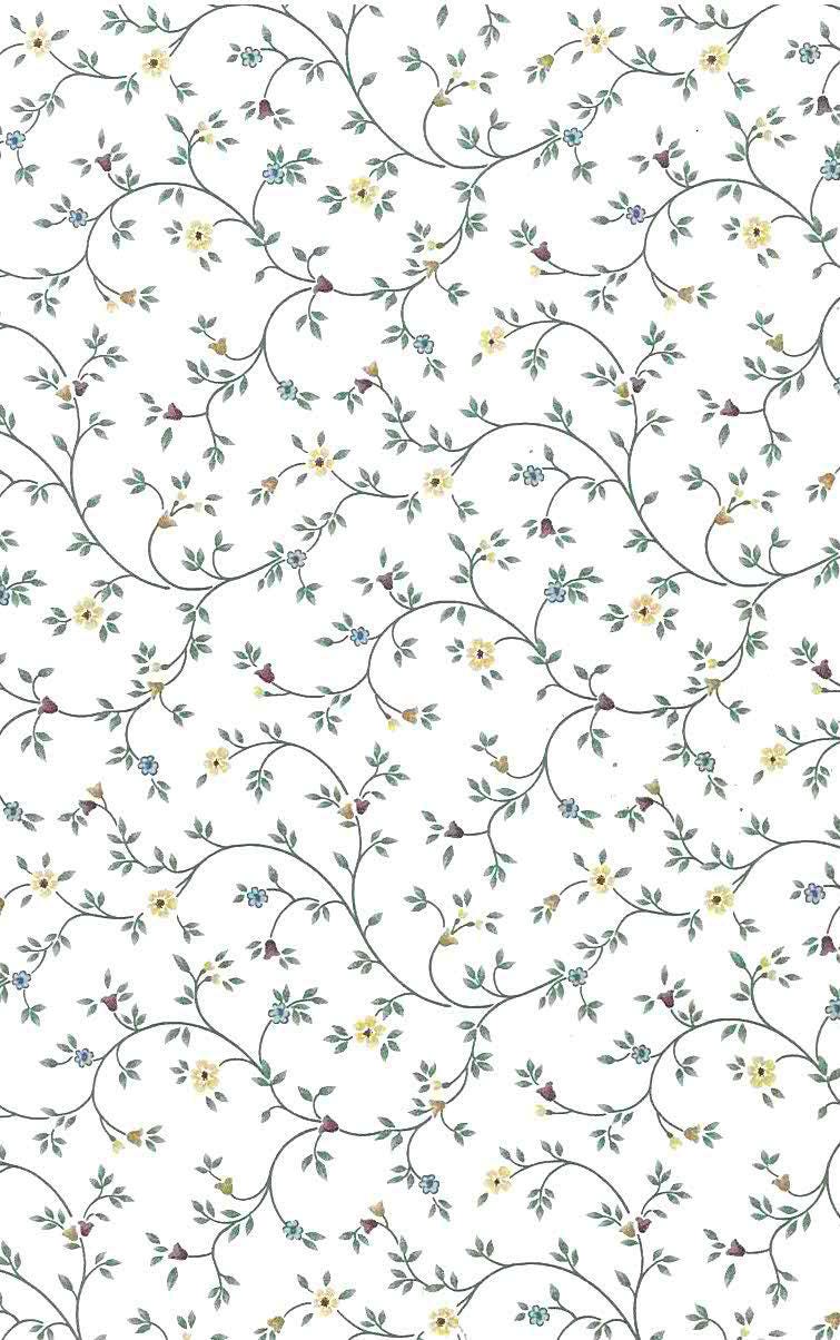 wallpaper flowers vintage blue and taupe  wallpaper