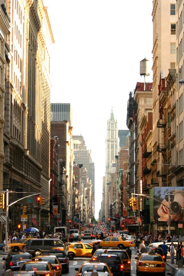 New York City Street iPhone Wallpaper