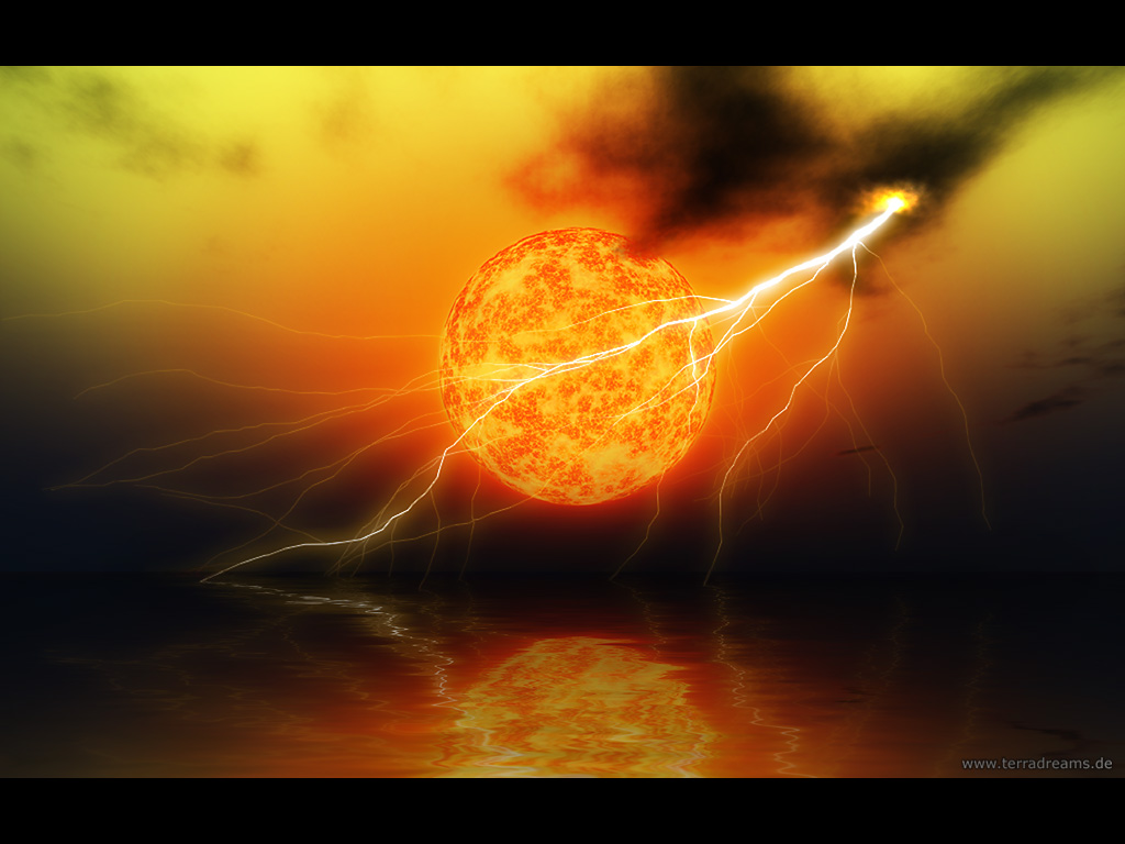 Pictures 3d Wallpaper Background Sun And Lighting Storm