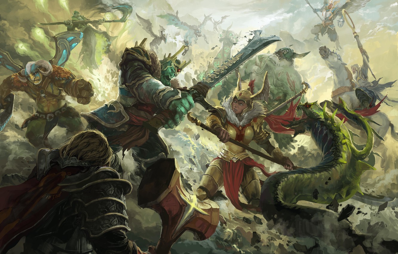 Wallpaper Battle Dota Art Elder Titan Venomancer