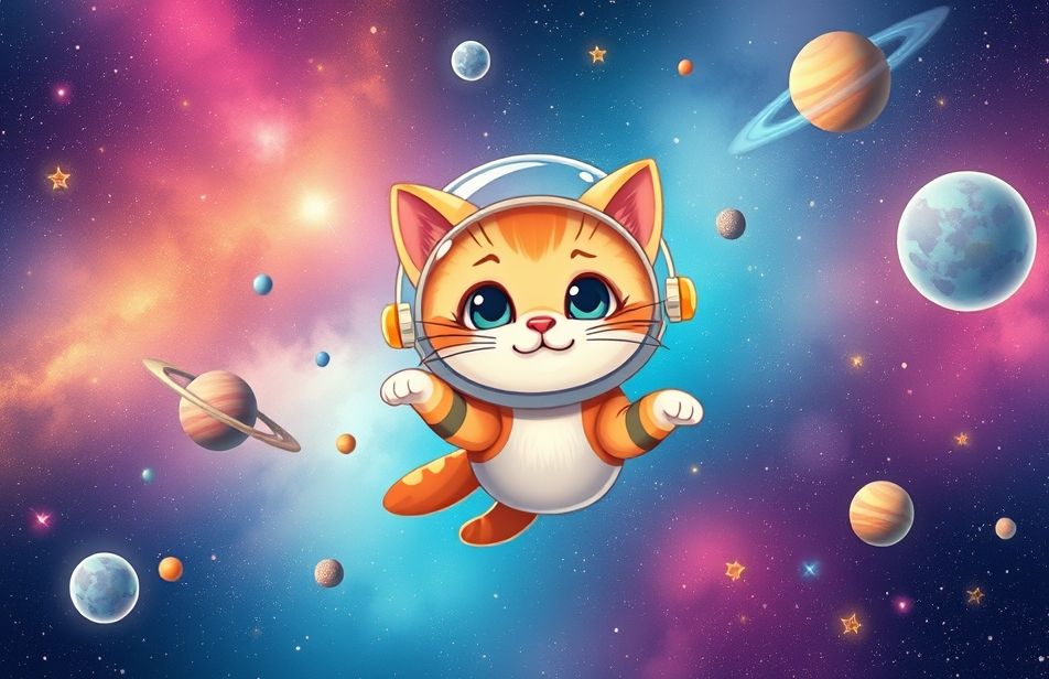 Space Cat Wallpaper