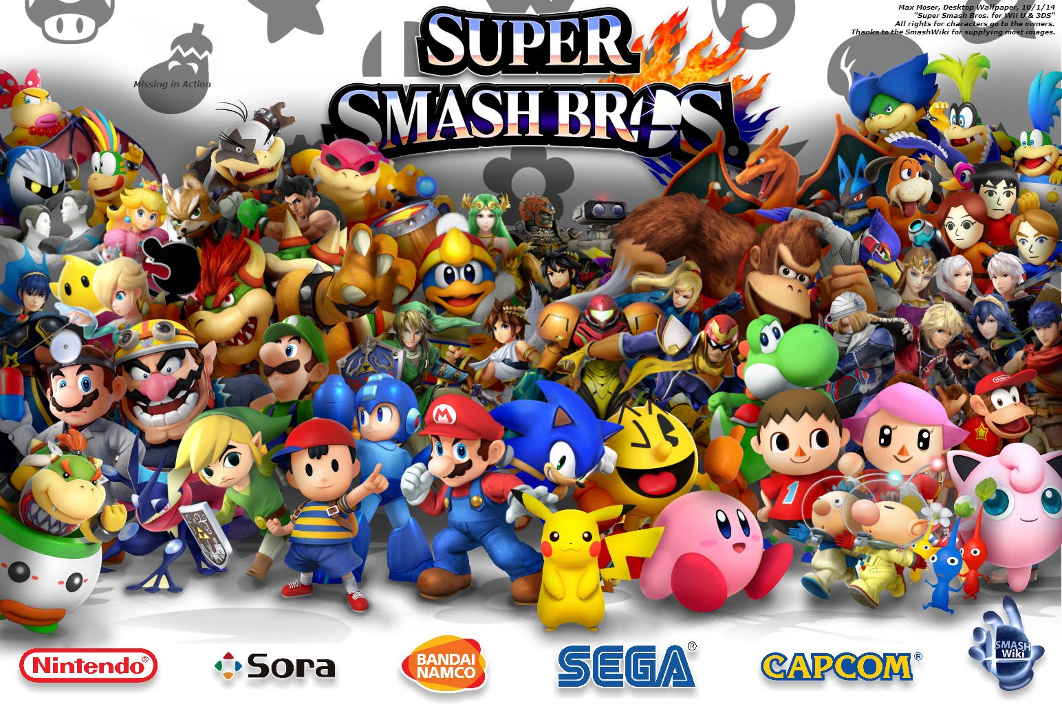 Super Smash Bros For Wii U 3ds Desktop Wallpaper
