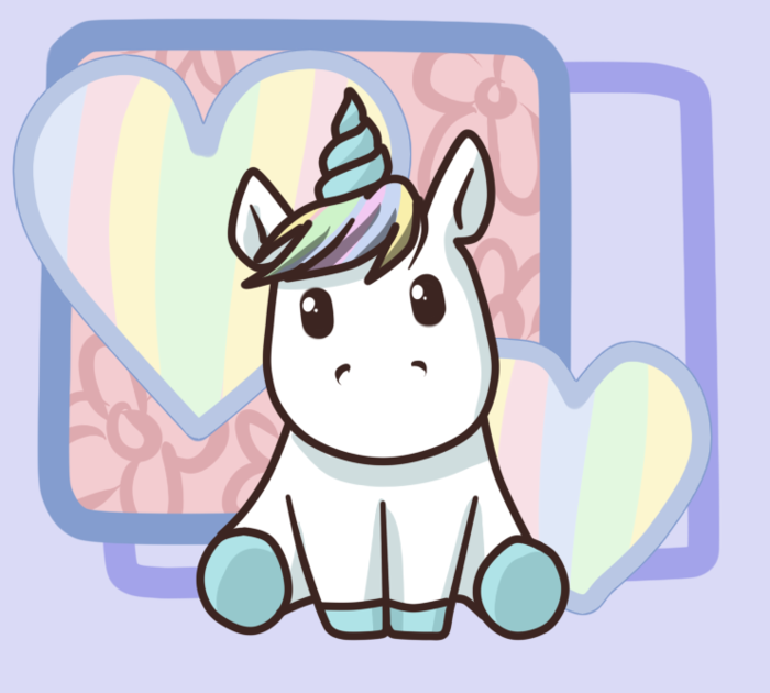 Gambar unicorn cute