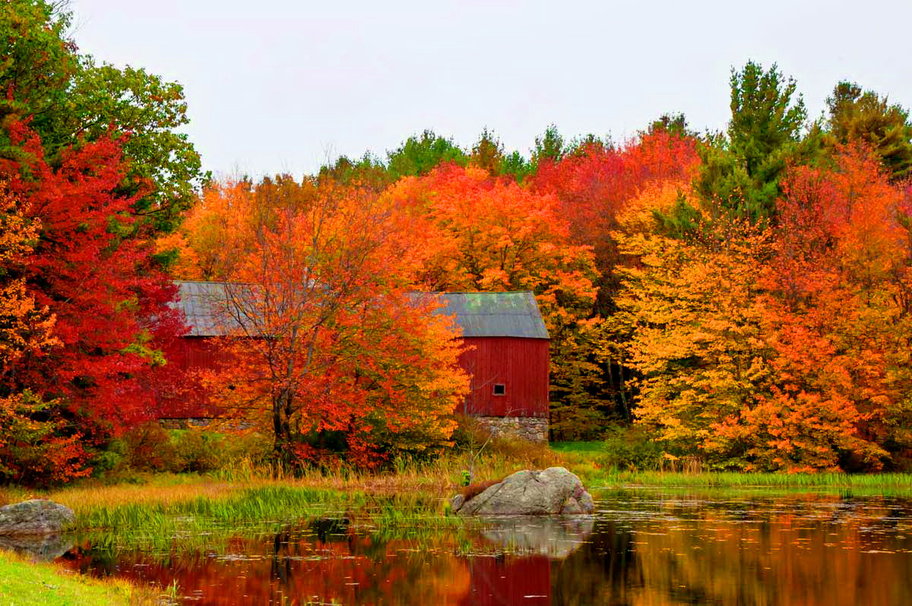 Fall Desktop Wallpaper Old Barns Pc Android iPhone And iPad