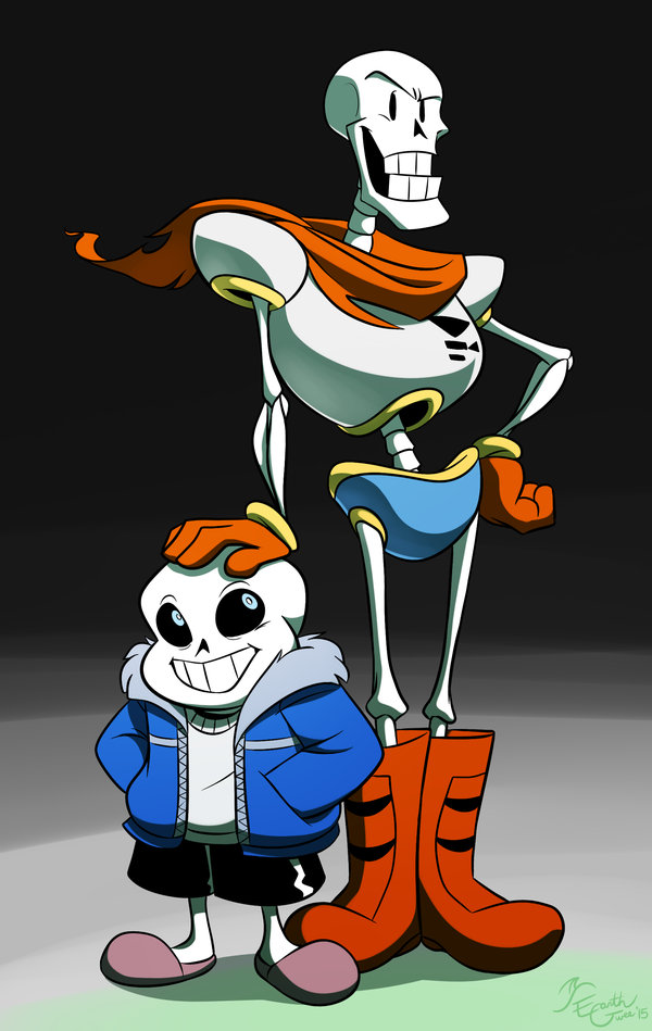 Sans And Papyrus By Earthgwee