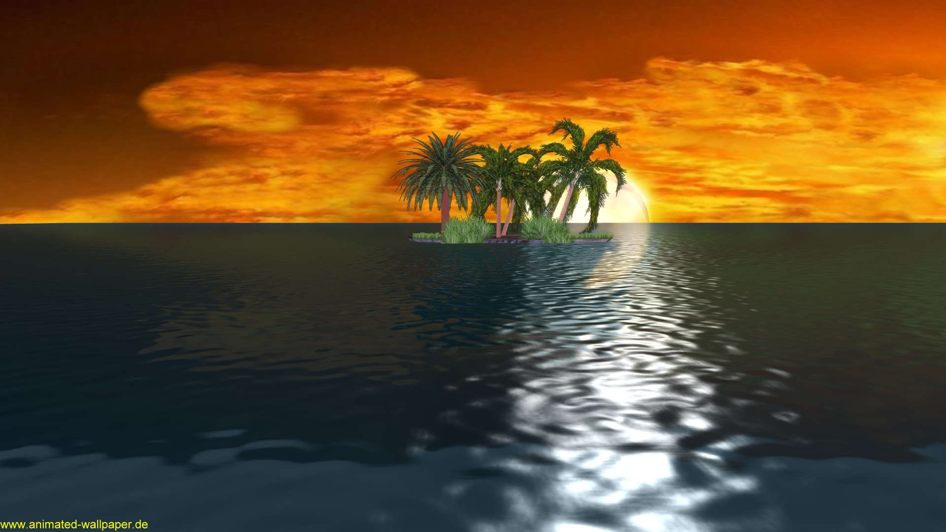Water Sunset Wallpaper