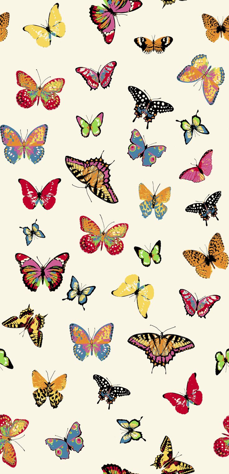 Cloudie Butterflies Butterfly Wallpaper iPhone Cartoon