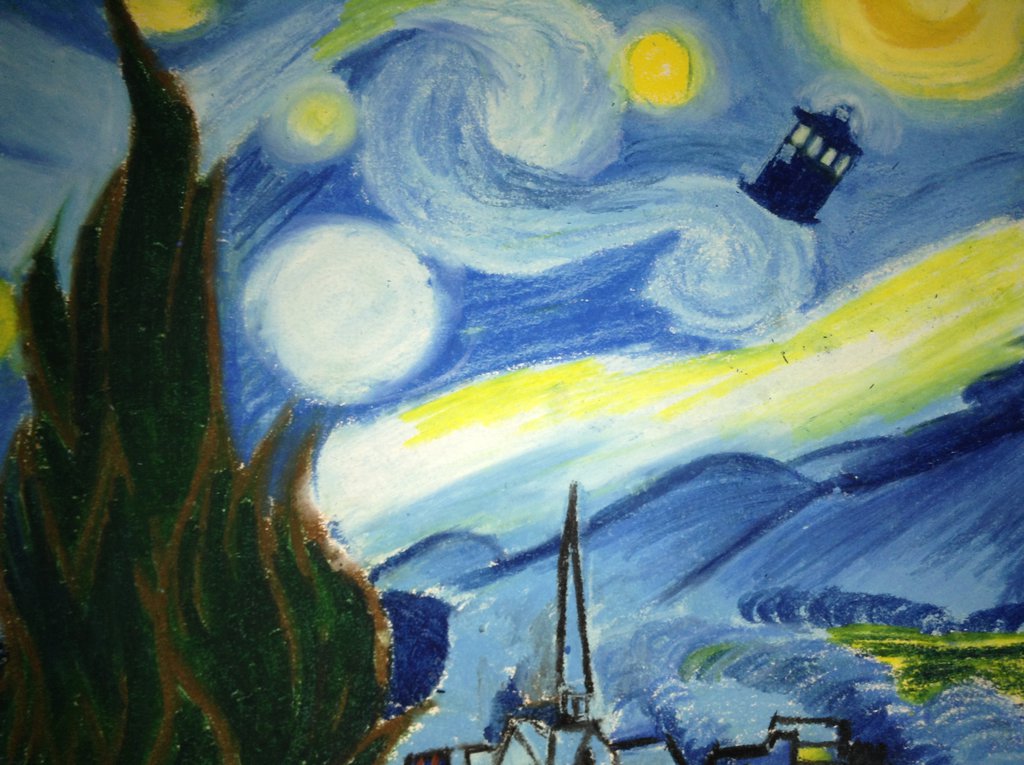 Doctor Who Tardis Wallpaper Van Gogh