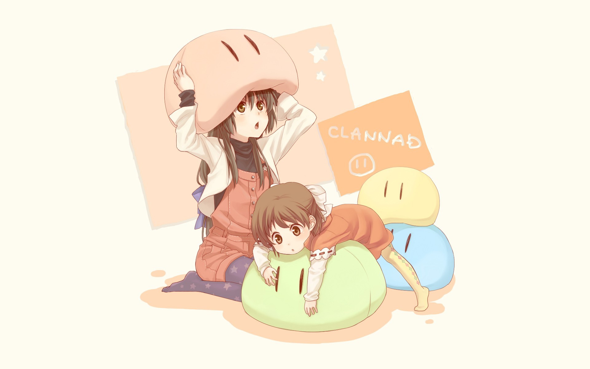 Anime Girls Dango Ushio Okazaki Ibuki Fuko