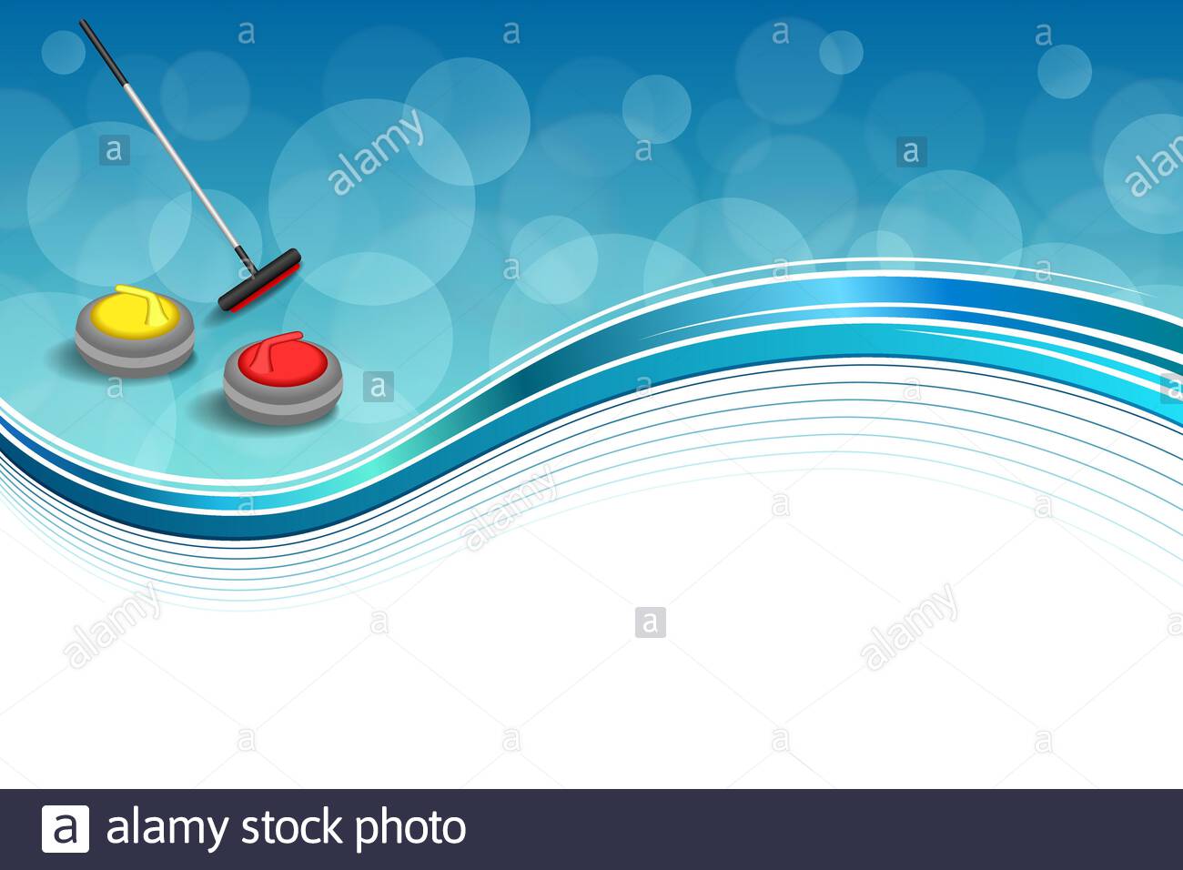 Free download Background abstract curling sport blue ice red yellow