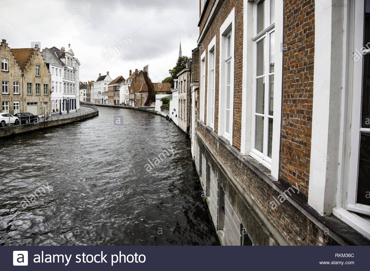 Bruges Belgium September Canal In And Famous