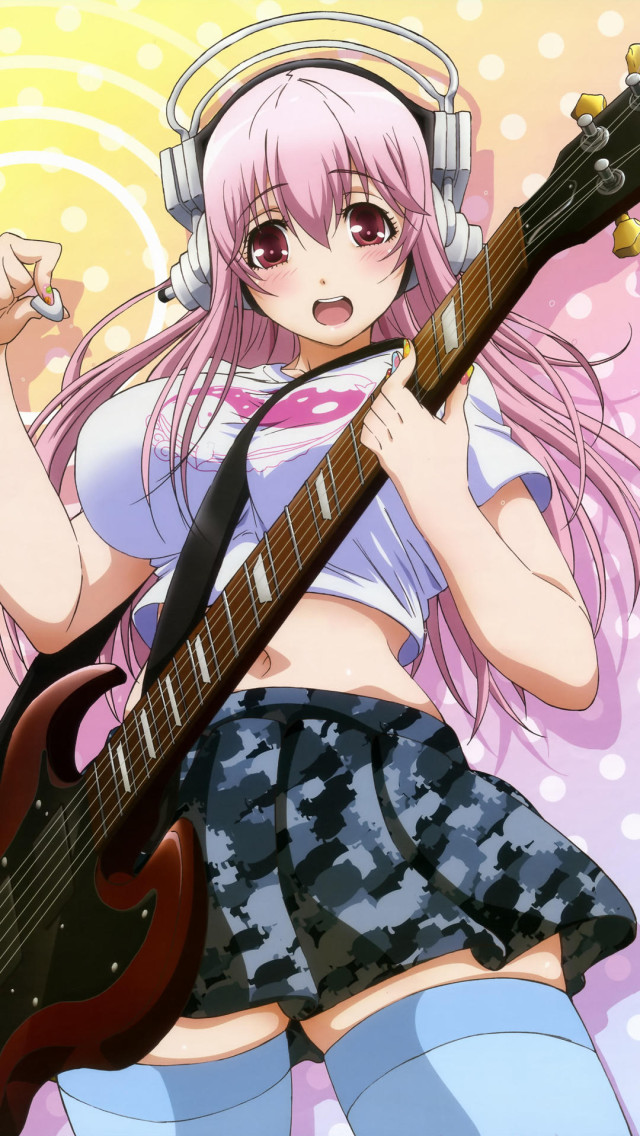 Anime Guitar Girl Wallpaper