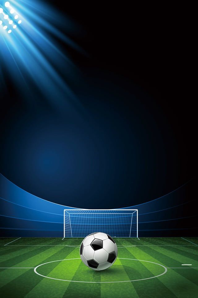 Fresh And Simple Football Theme Background Illustration