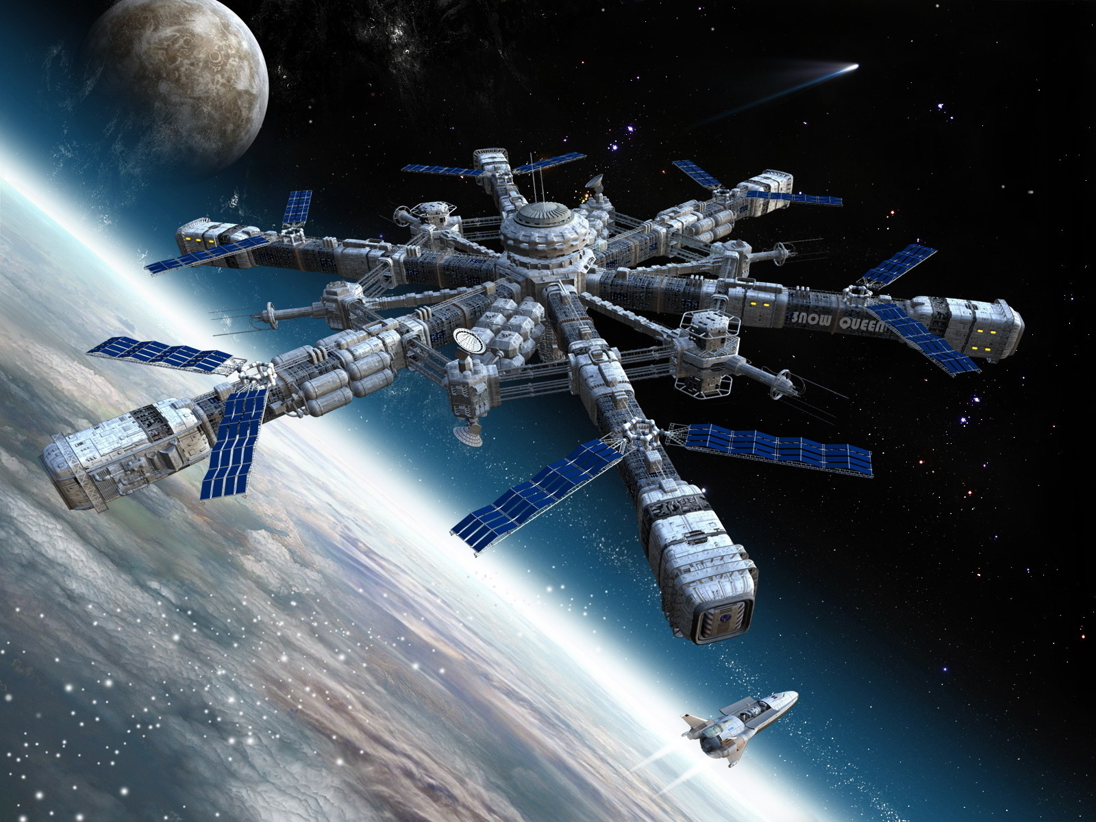 Space Station Wallpaper X