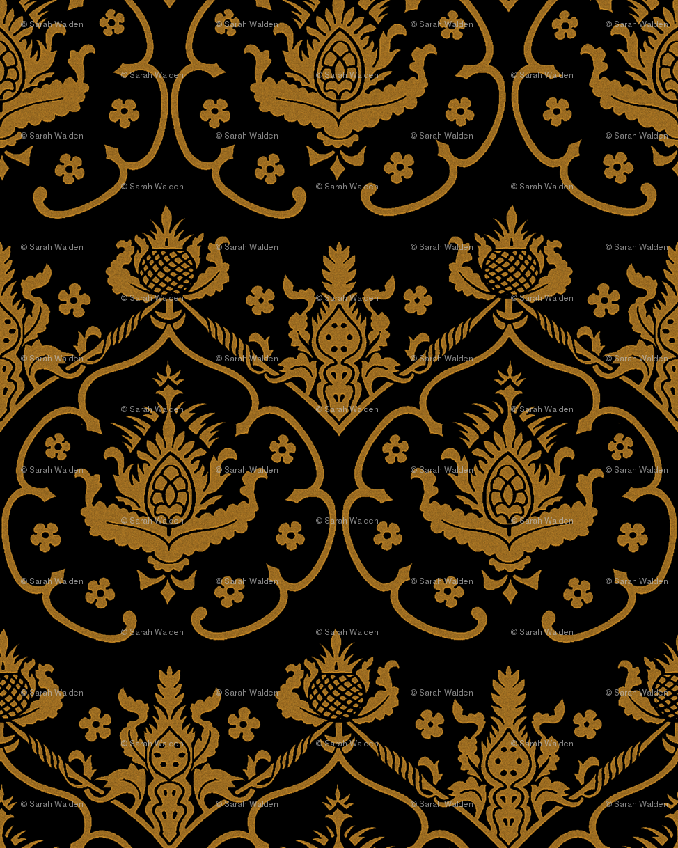 Black And Gold Damask Wallpapers The Art Mad Wallpapers 974x1218