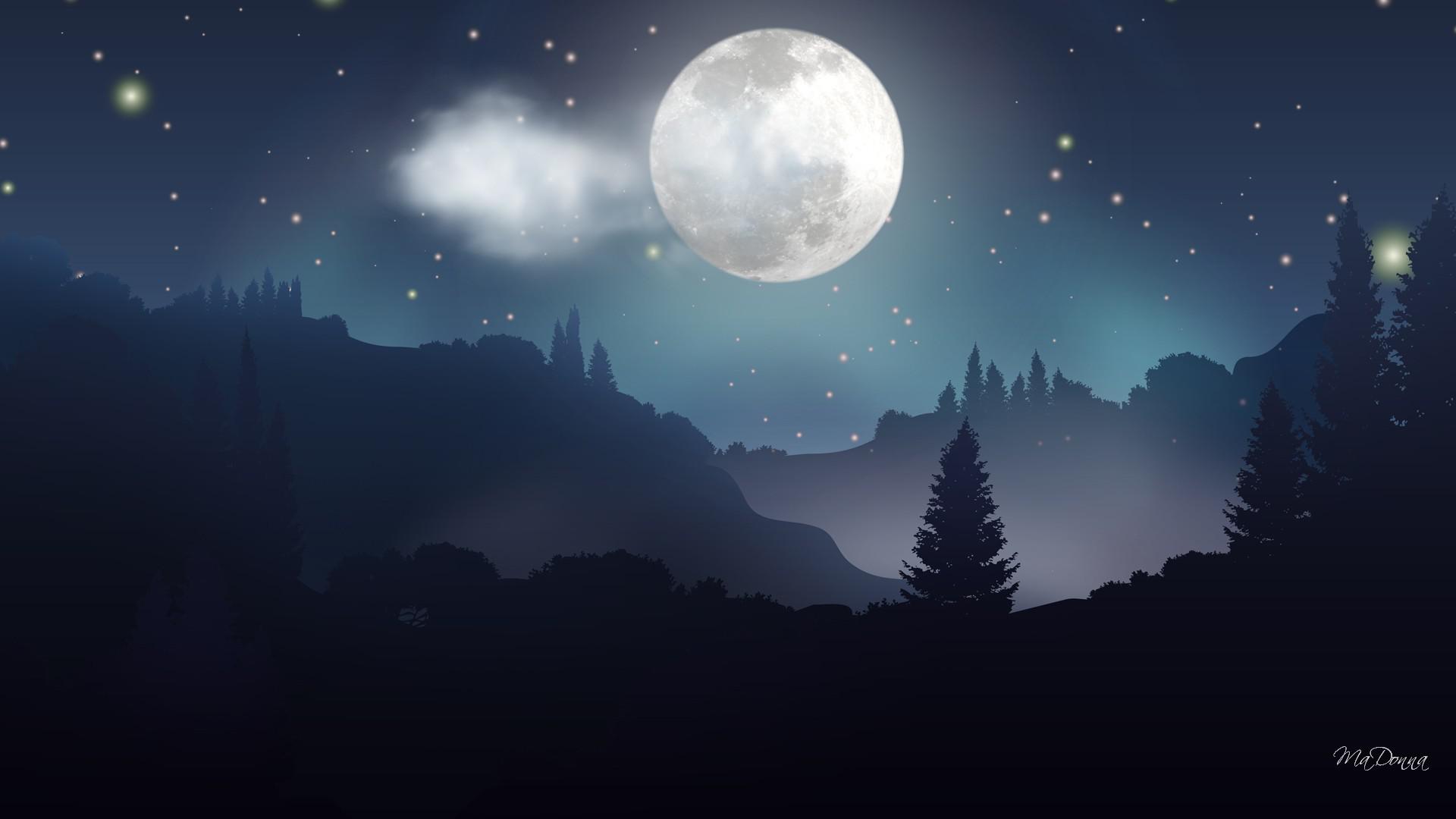 Best HD Moonlight Wallpaper