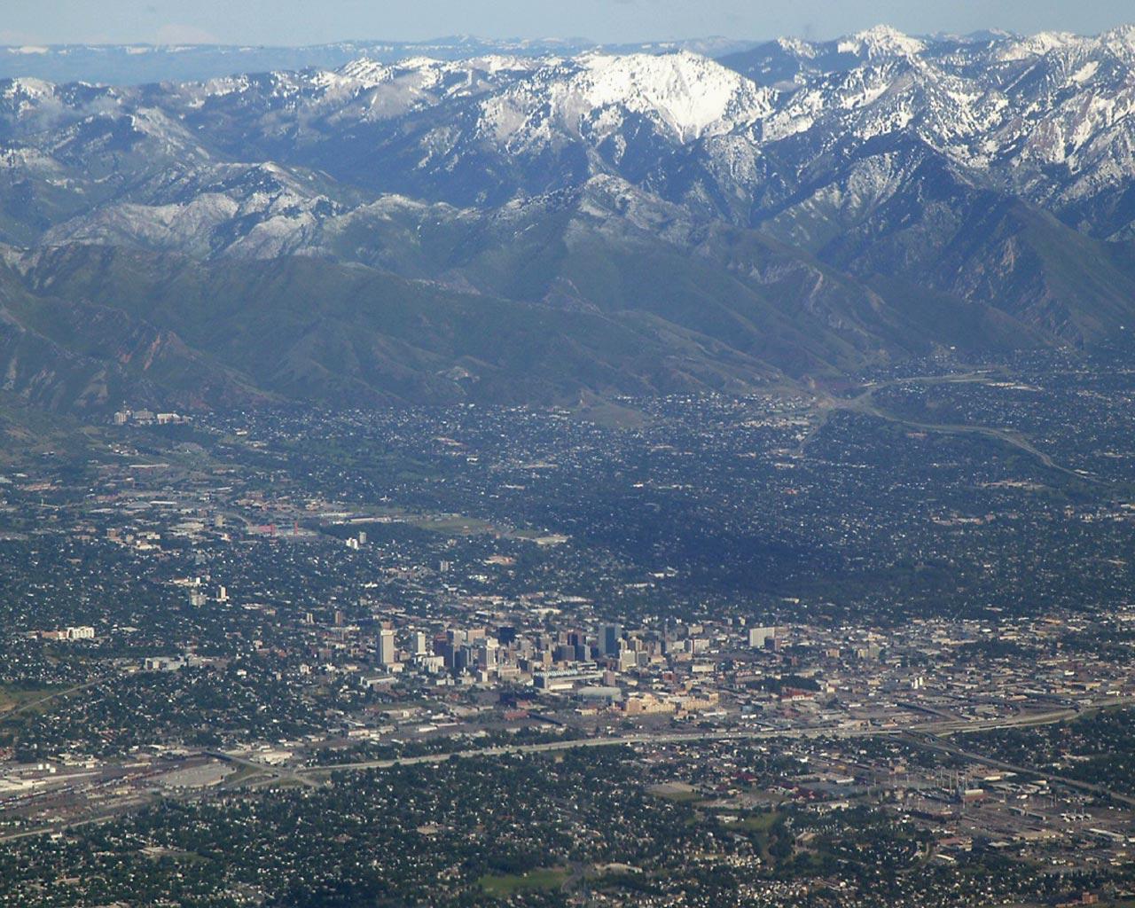 Best city   Salt Lake City   Aerial View 1280x1024 Wallpaper 1