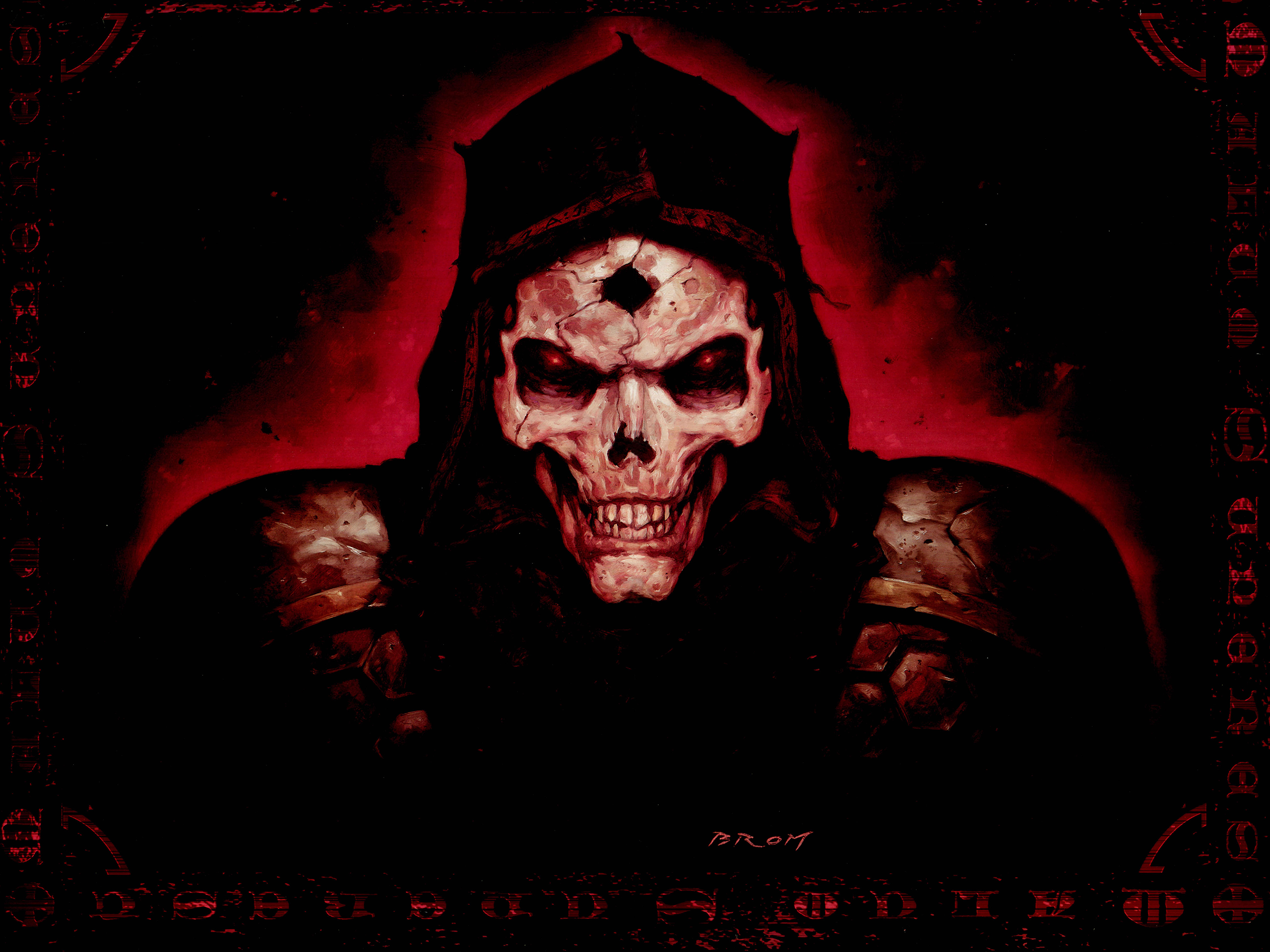 art dark horror skull evil scary spooky creepy face eyes wallpaper
