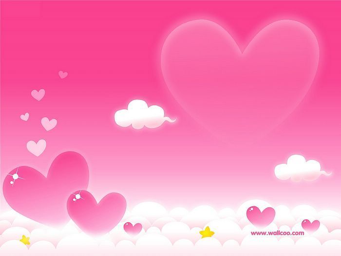 Touch My Heart Beautiful Pink Wallpaper