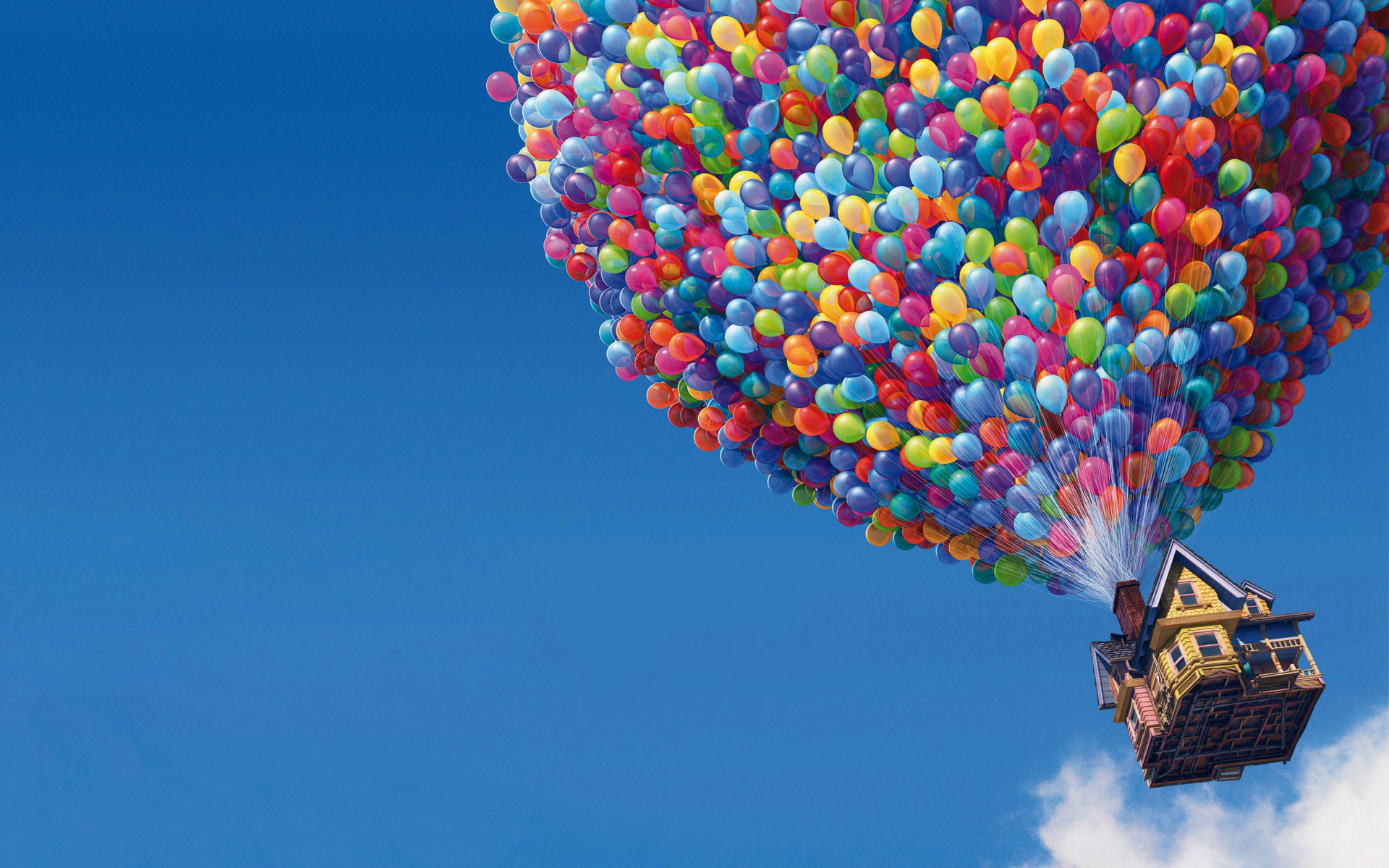 Up Movie Balloons House Wallpaper HD