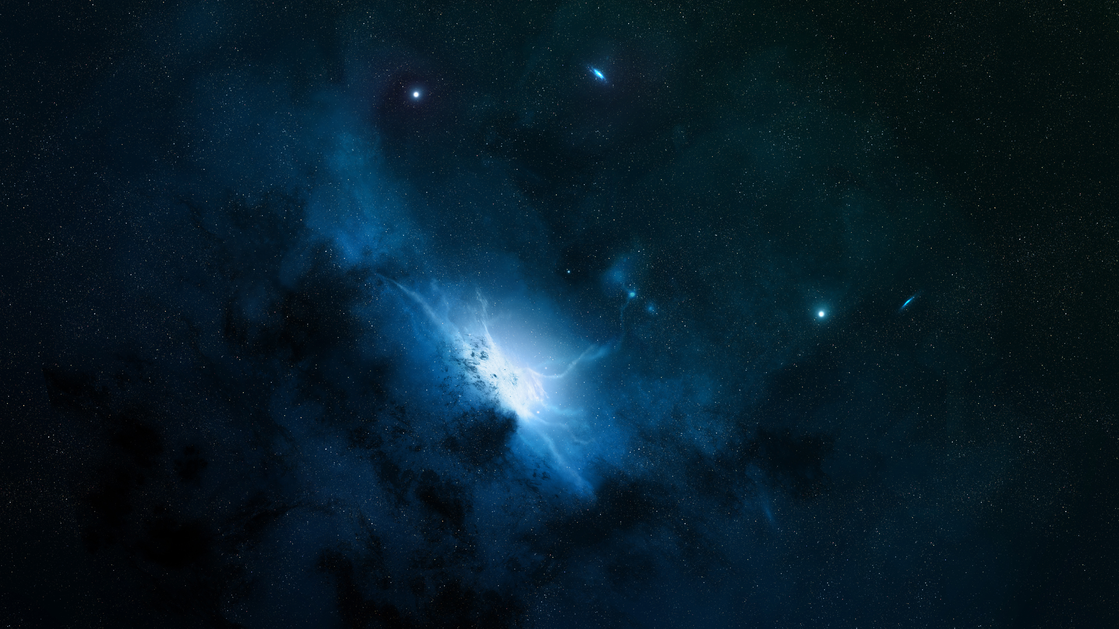 Full HD Wallpaper Blue Space By Stefan Veselinov Galaxies