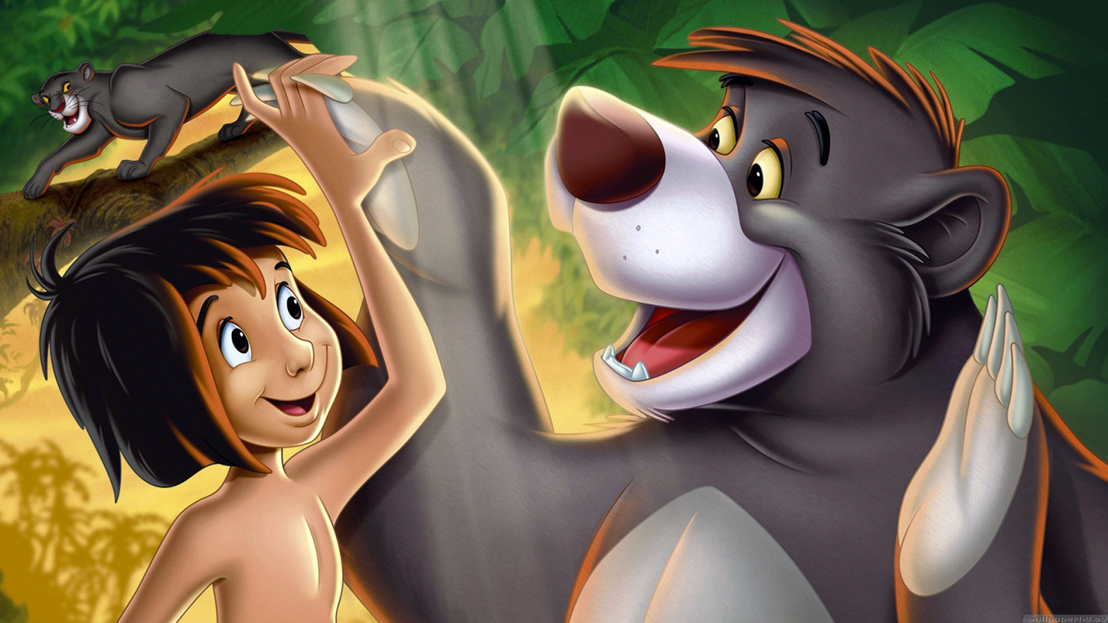 The Jungle Book Baloo Bear And Mowgli HD Wallpaper Desktop