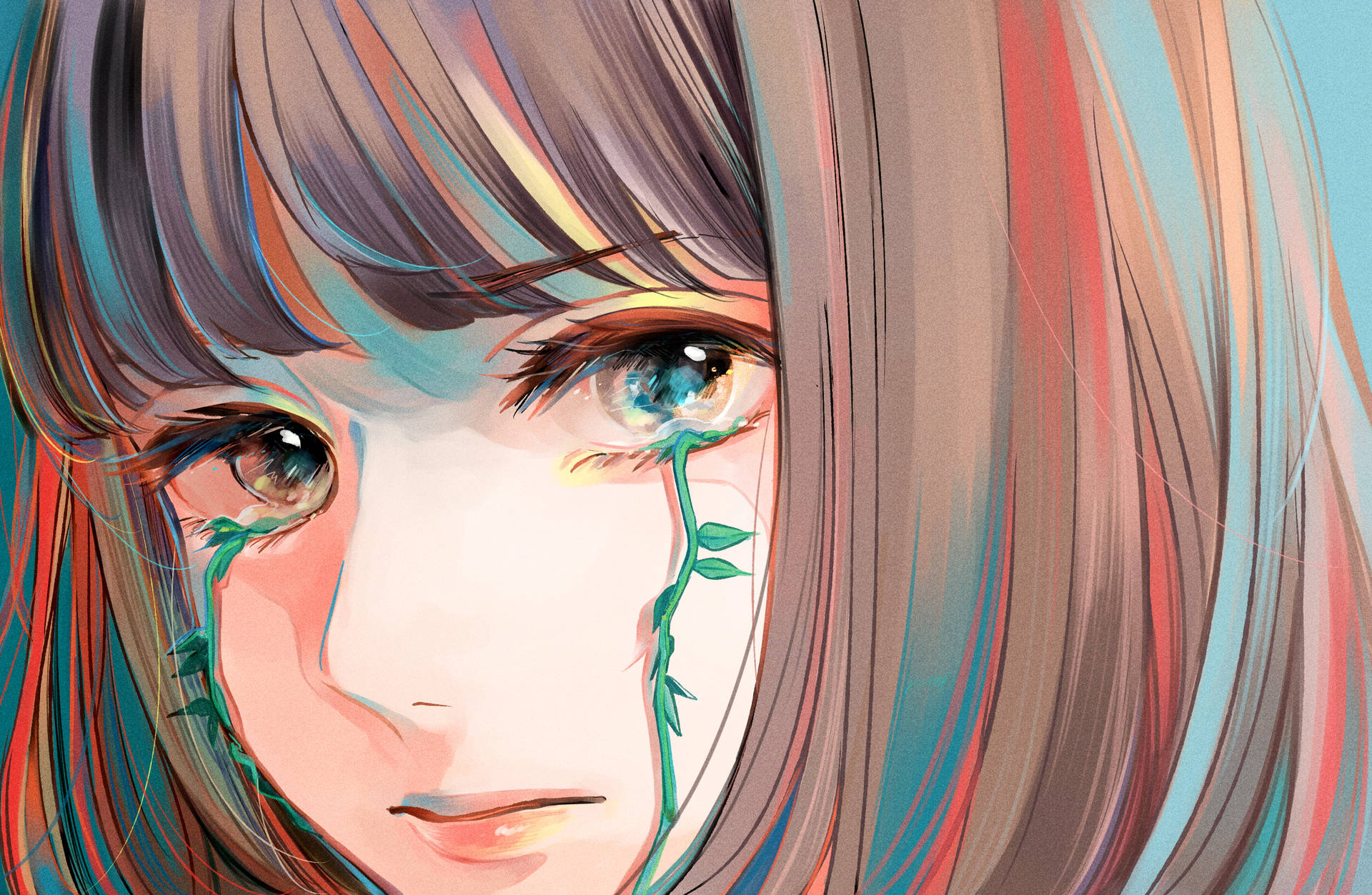 Sad Anime Girl Wallpaper